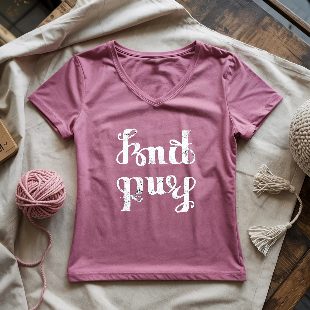 Knit Purl Lady V-neck