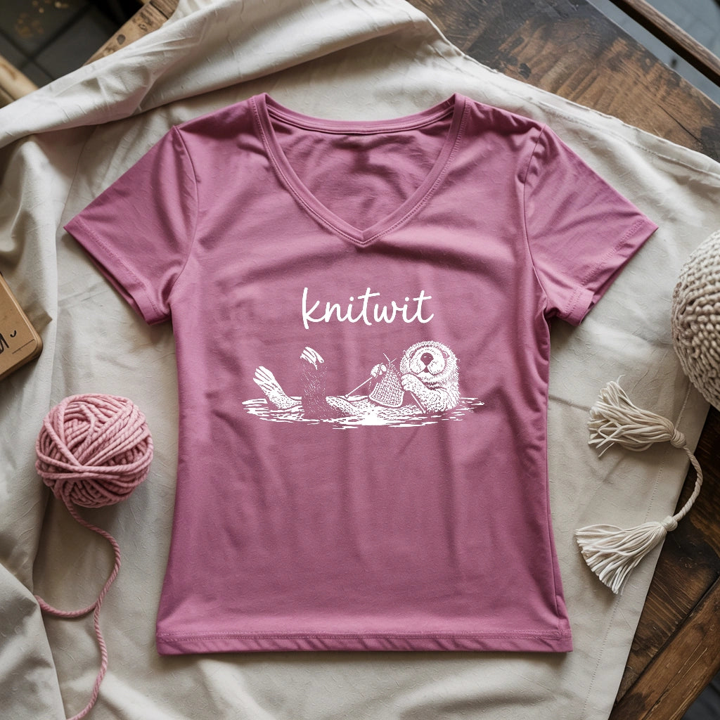 Knitwit Lady V-neck