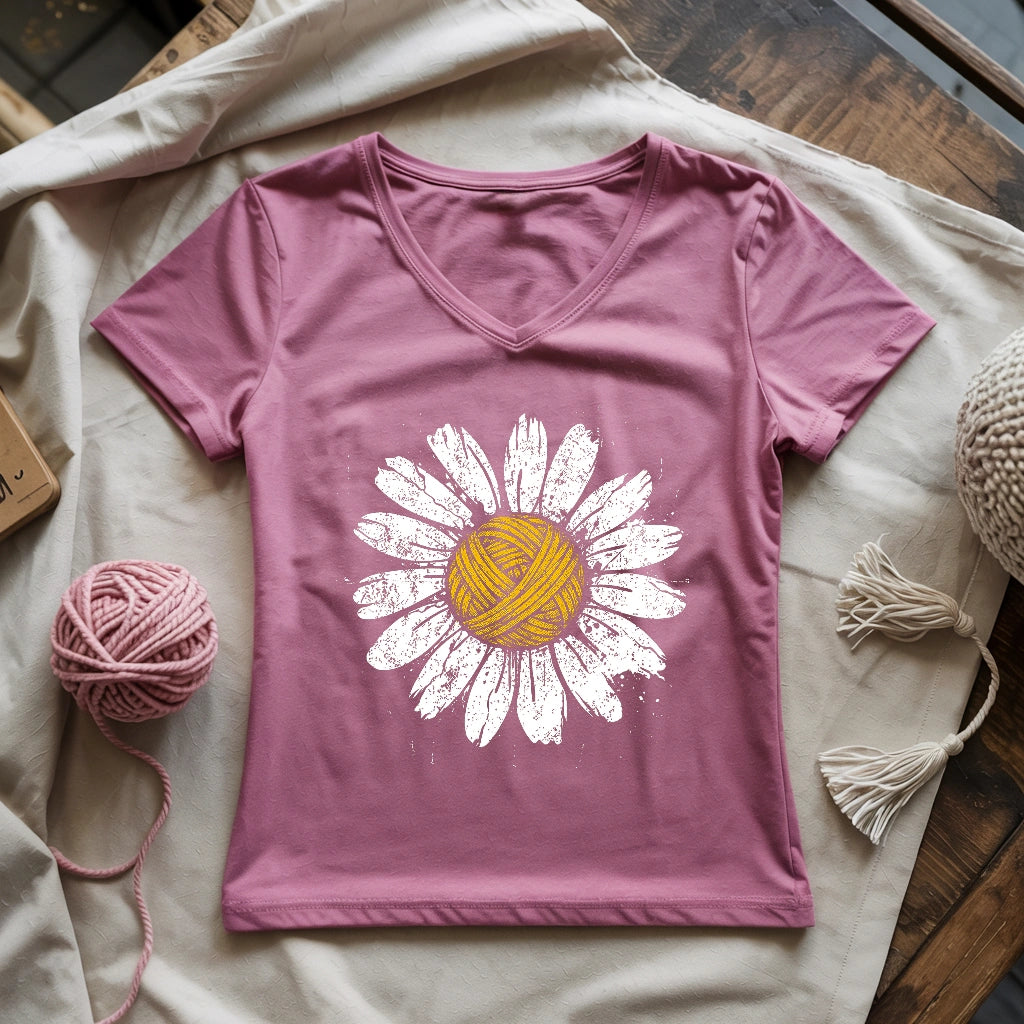 Yarn Daisy Lady V-neck