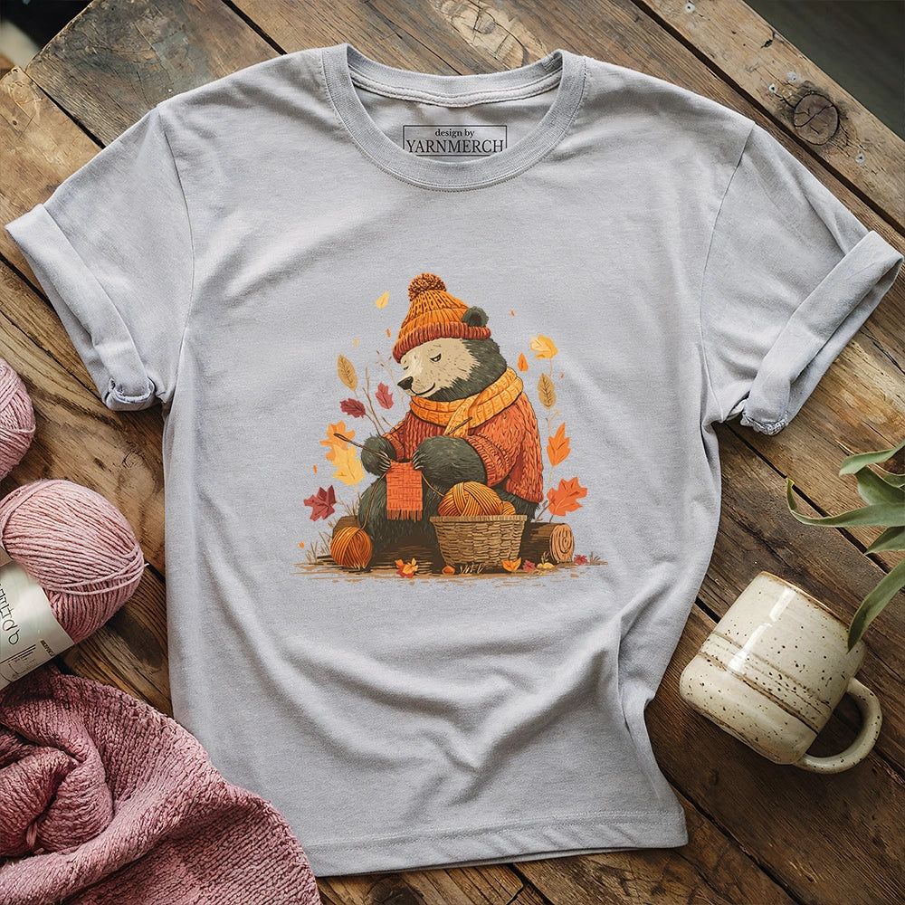 Bear Knitting T-shirt
