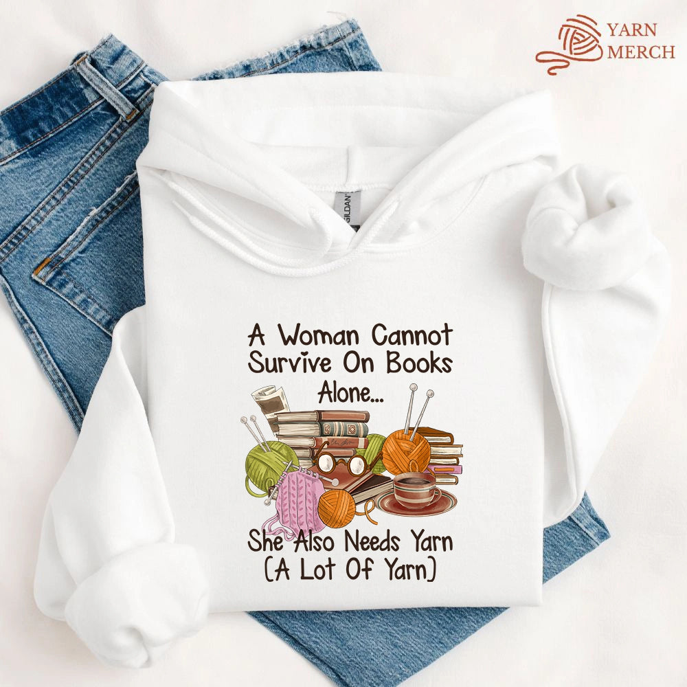 Books & Yarn Lover Hoodie