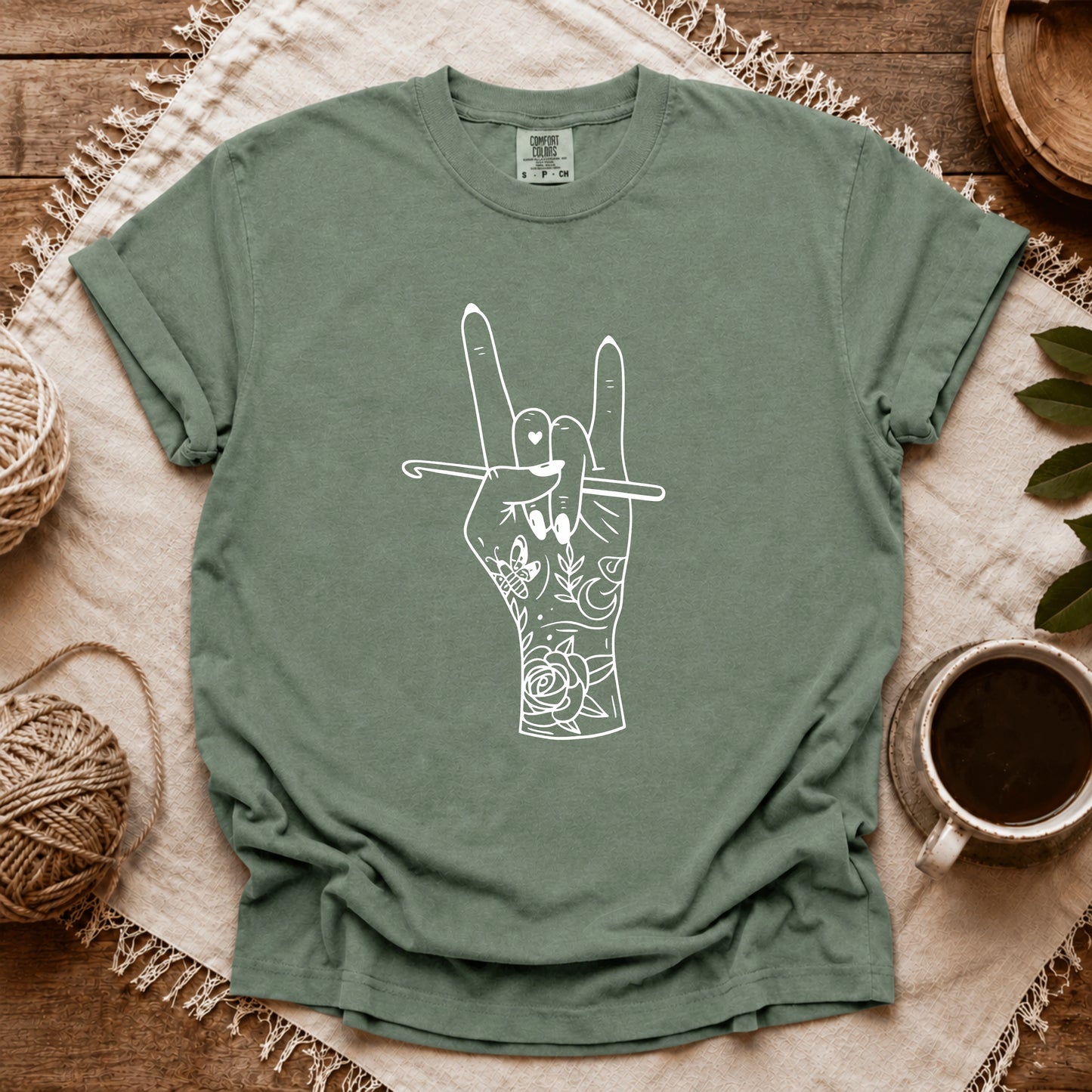 Comfort Colors Crocheting Rock T-shirt