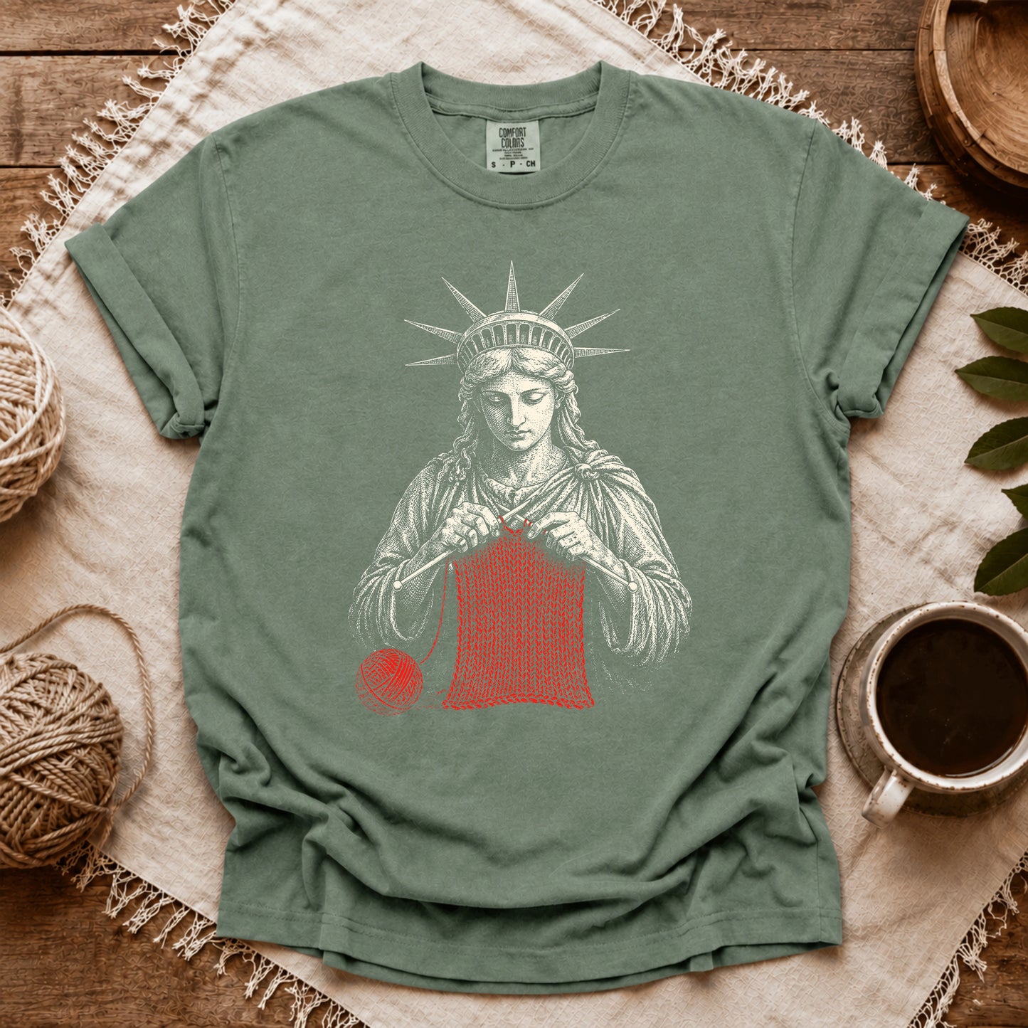 Comfort Colors Knitting For Liberty T-shirt