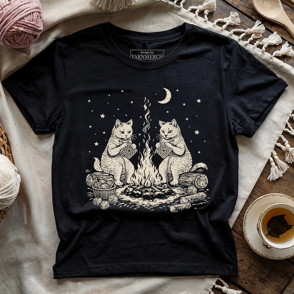 Campfire Crocheting Together T-shirt