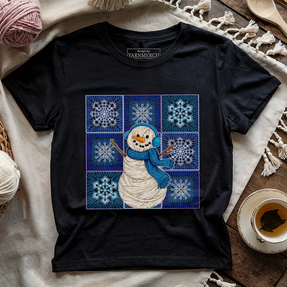 Crochet Snowman T-shirt