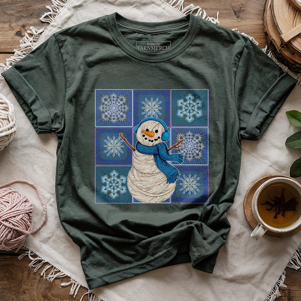Crochet Snowman T-shirt