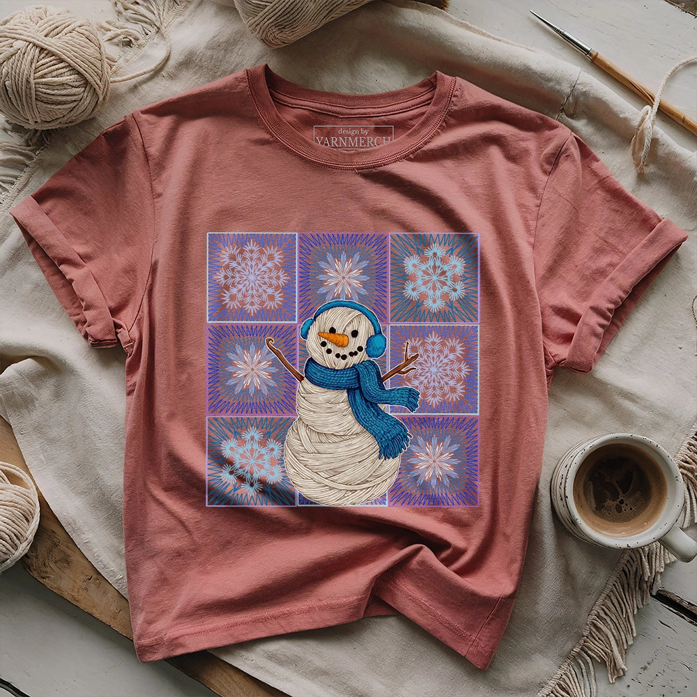 Crochet Snowman T-shirt