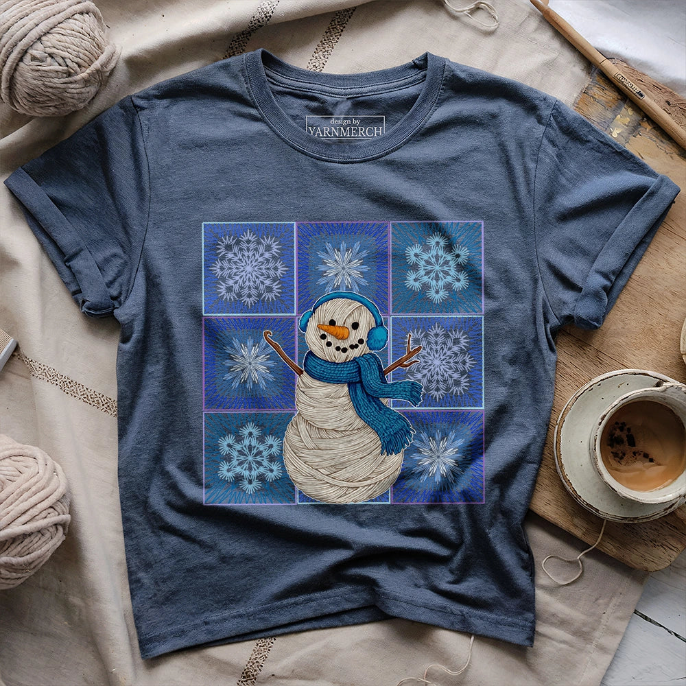 Crochet Snowman T-shirt