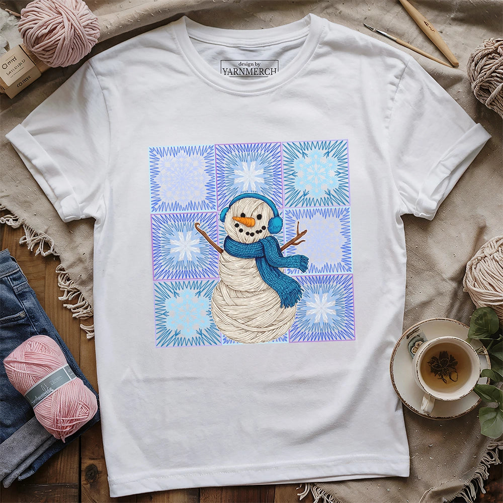 Crochet Snowman T-shirt