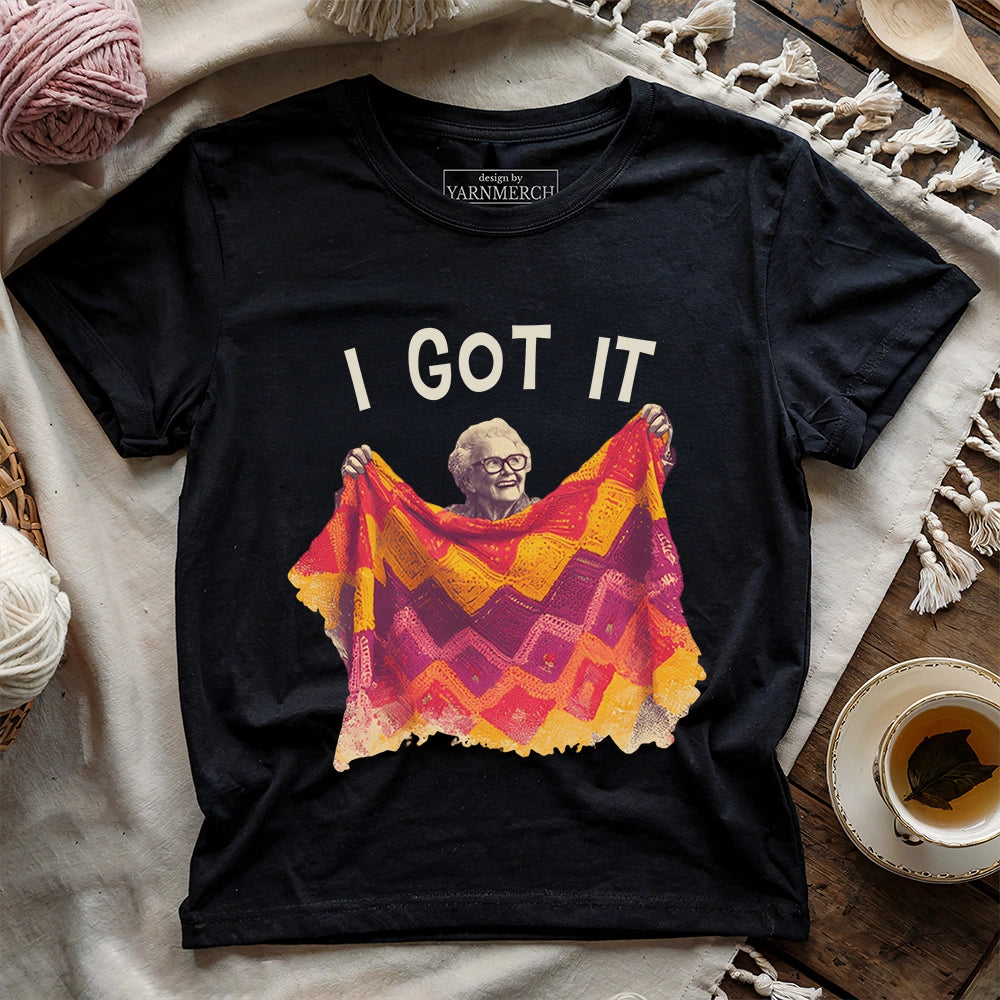 First Crocheting Blanket T-shirt