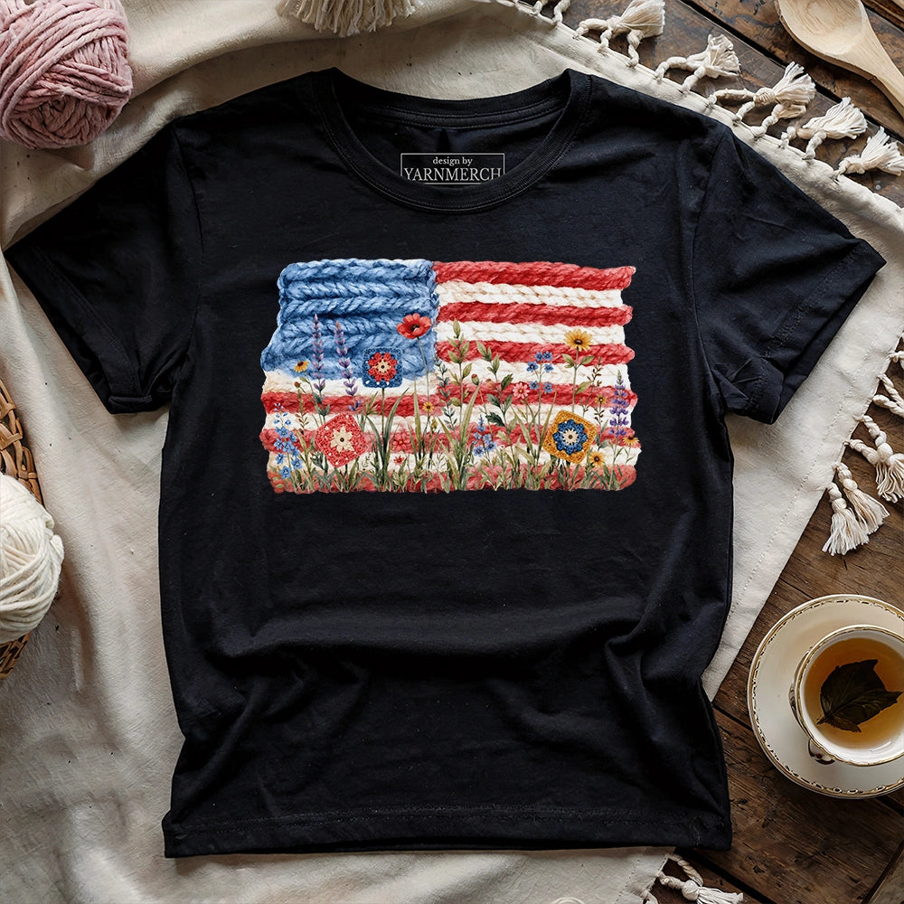 Flowers, Stripes & Skeins T-shirt