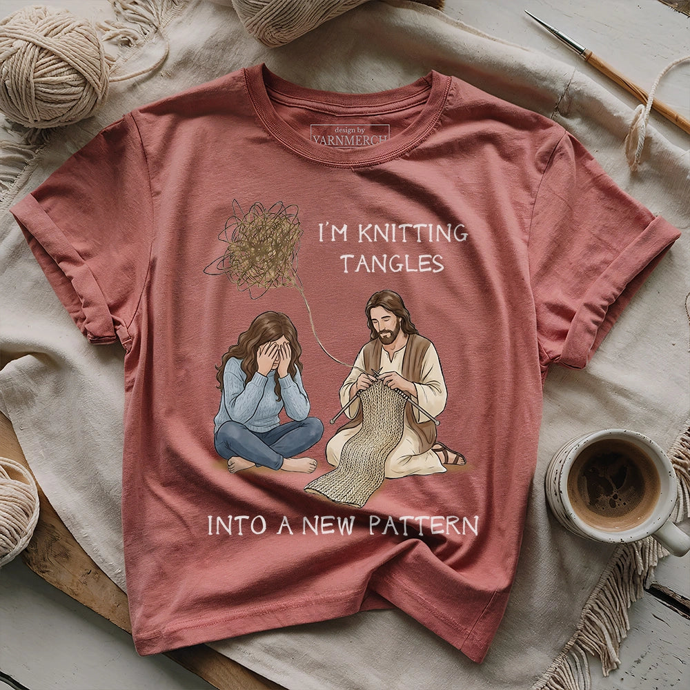 God Knitting Tangles T-shirt