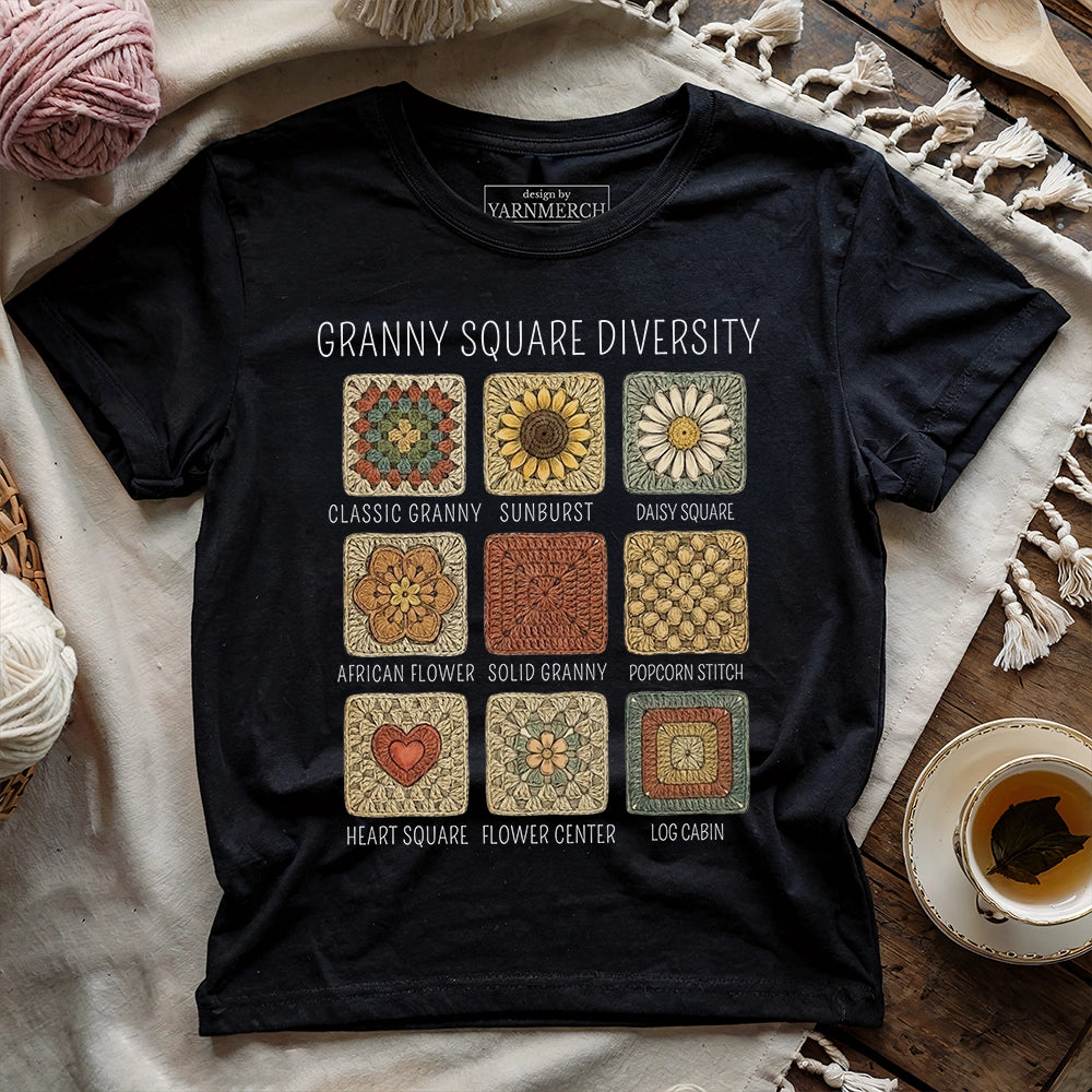 Granny Square Diversity T-shirt