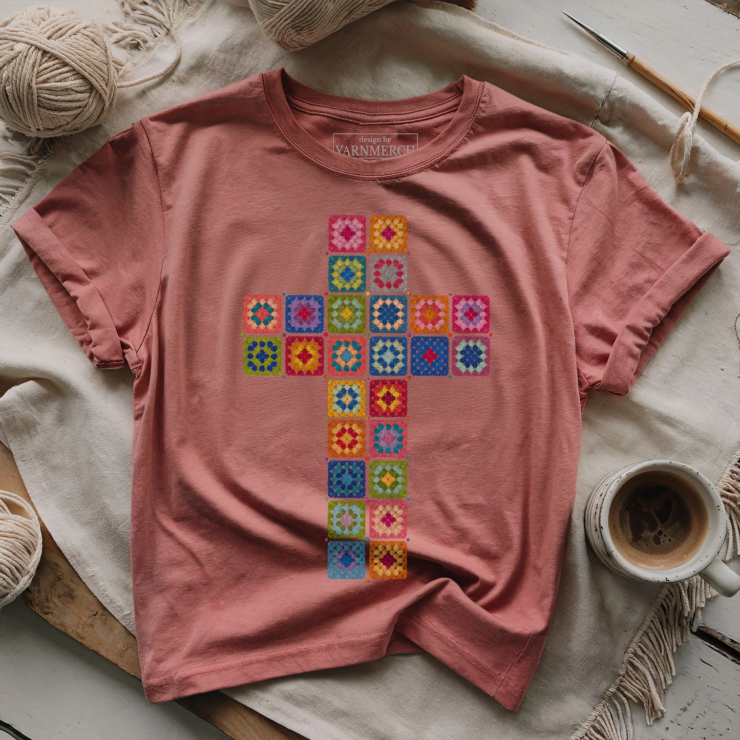 Granny Square Cross T-shirt