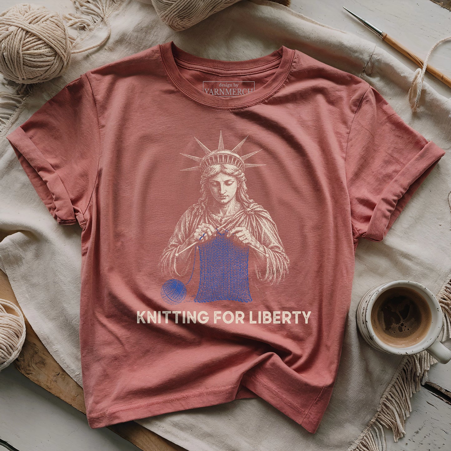 I Knit For Liberty T-shirt