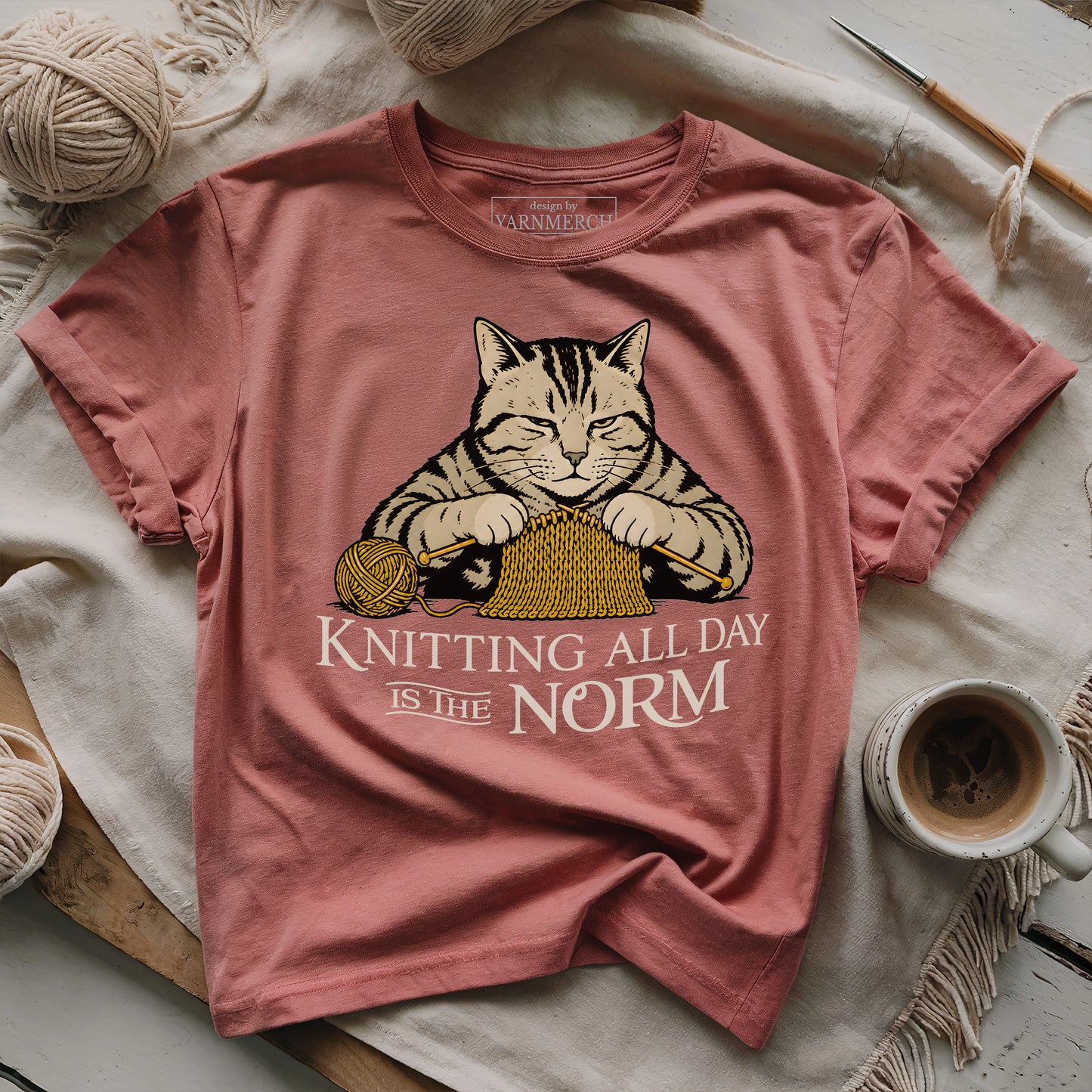 Knitting All Day Is Norm T-shirt