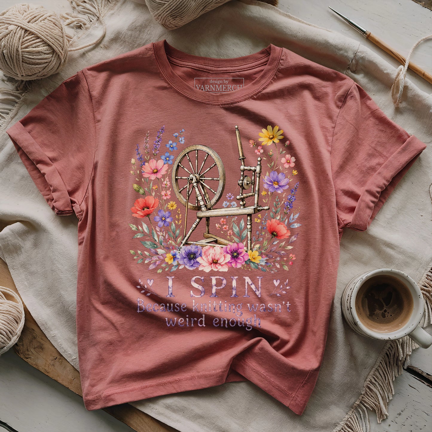 Spinning Because Knitting Isn't Weird T-shirt