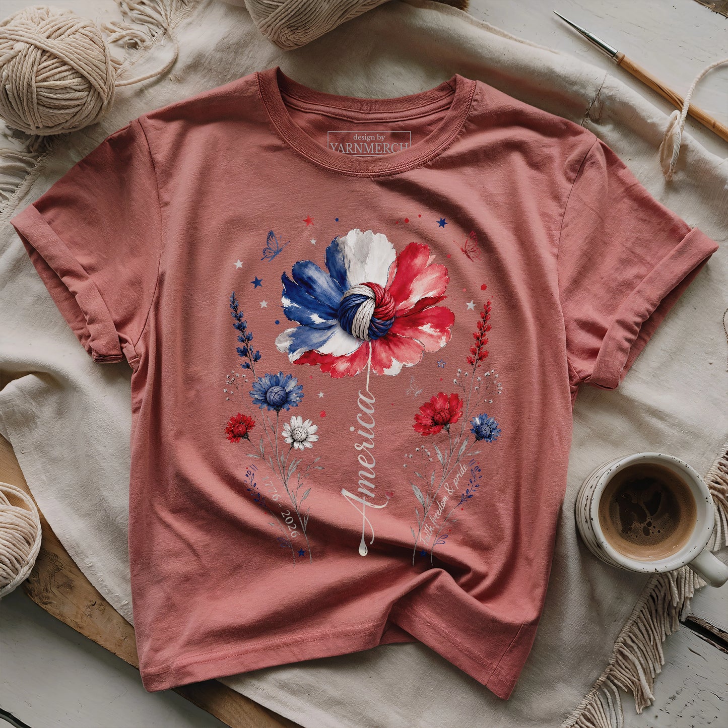 Floral America T-shirt