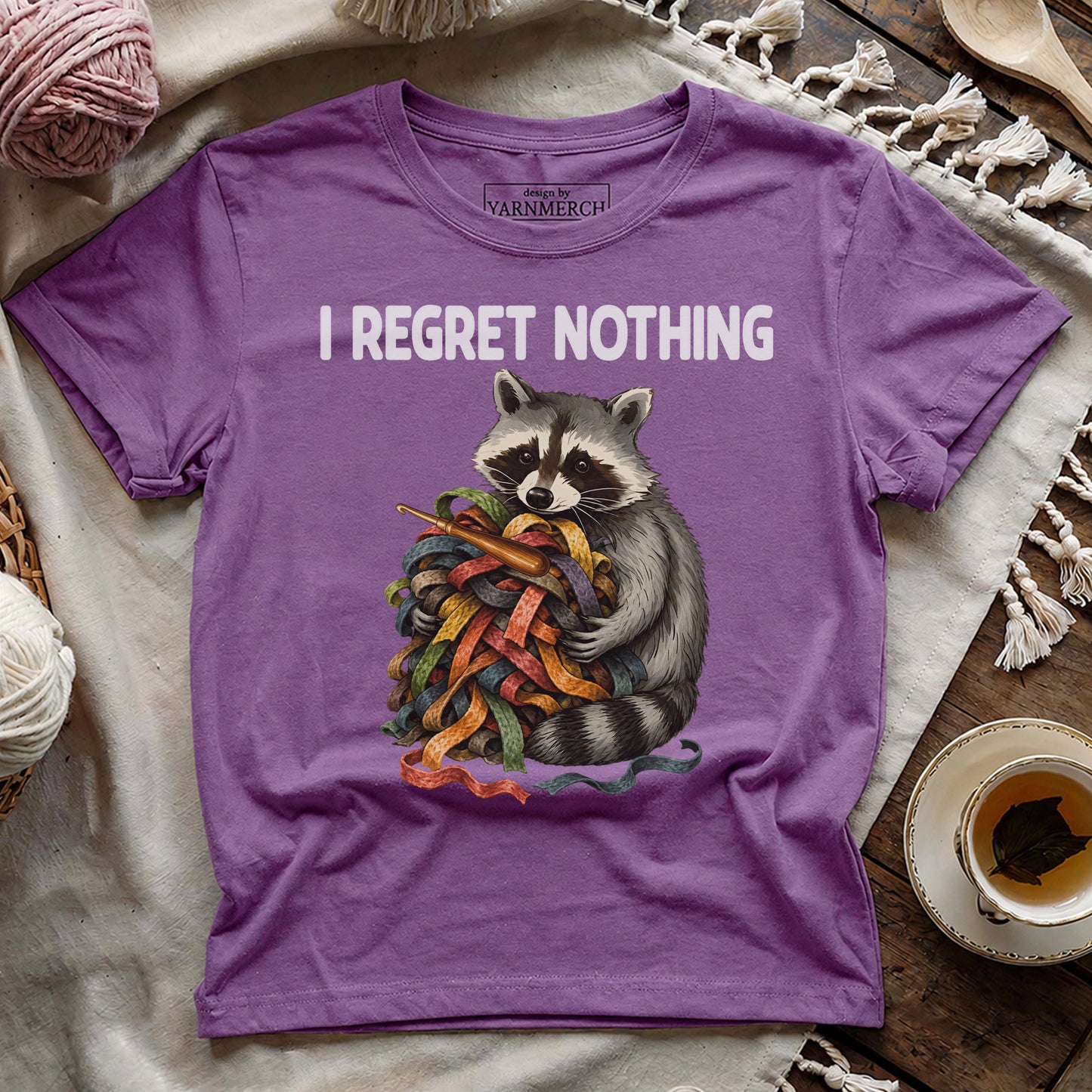 Strips Of Wool, I Regret Nothing T-shirt
