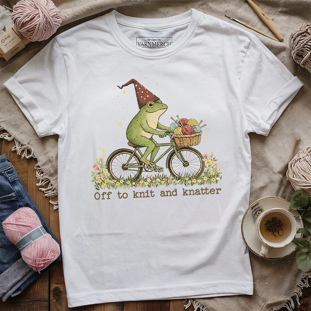Off To Knit And Knatter T-shirt