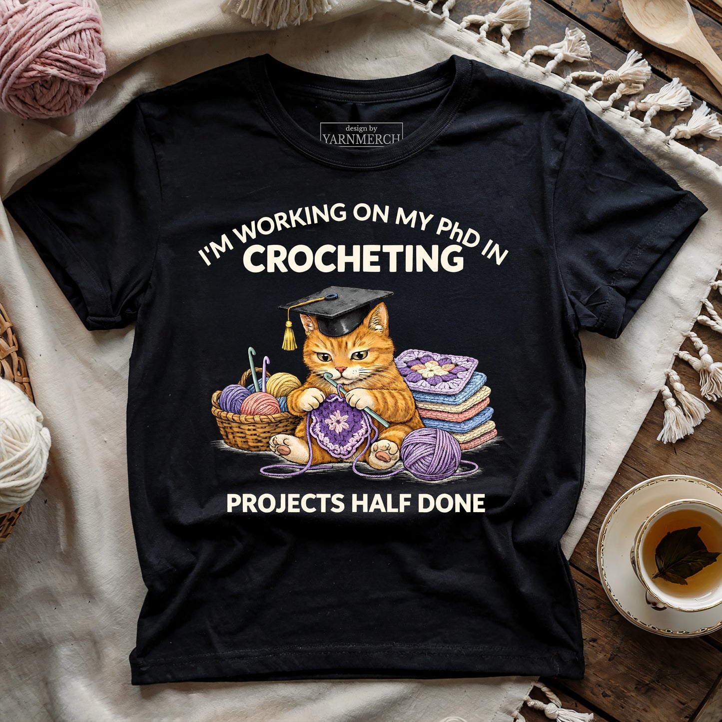 PhD In Crocheting T-shirt