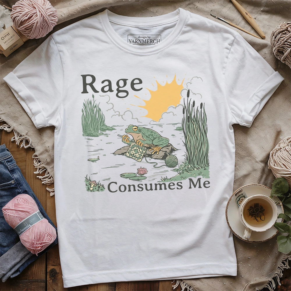 Rage Consumes Frog T-shirt