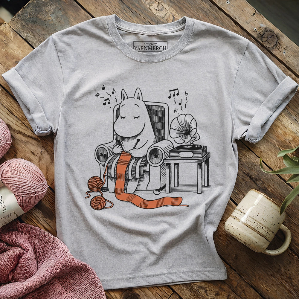 The Gentle Hippo Knitter T-shirt