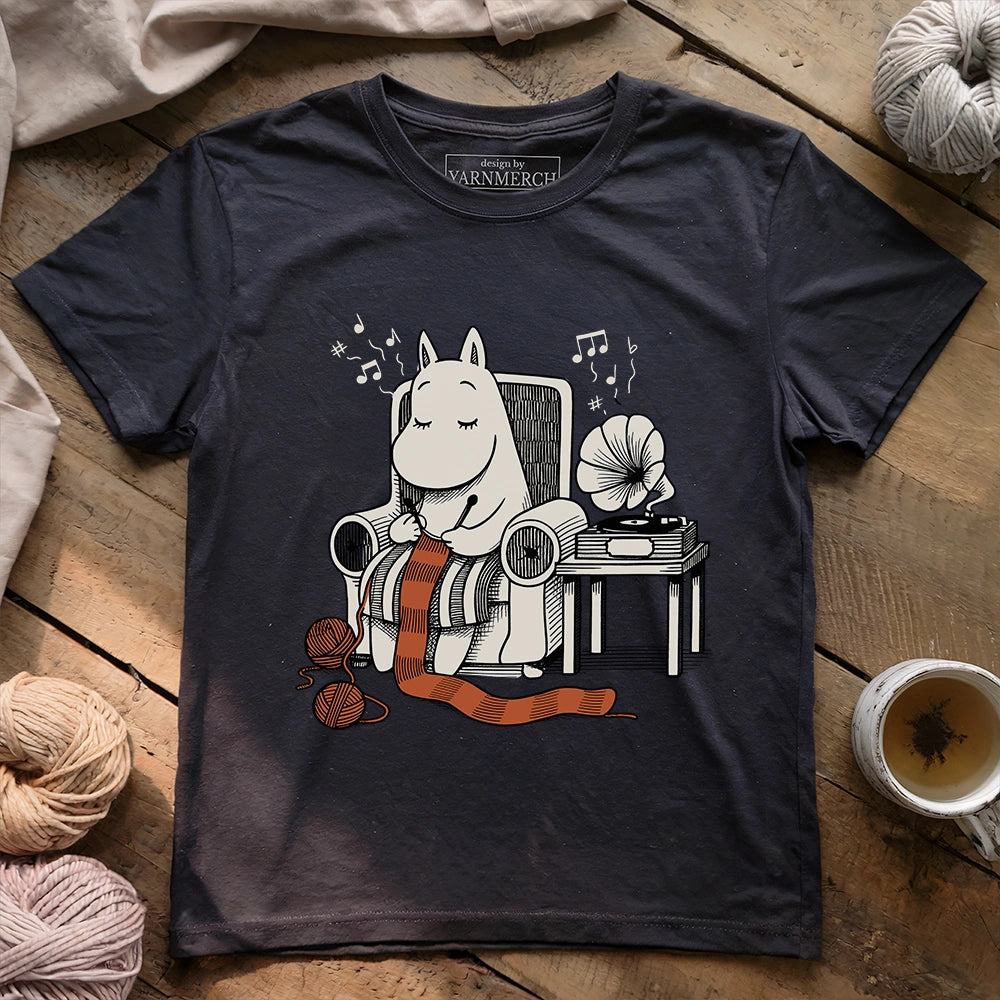 The Gentle Hippo Knitter T-shirt