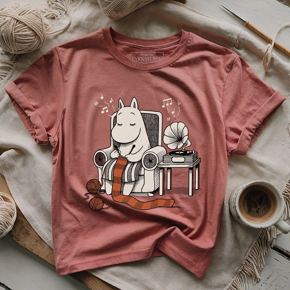 The Gentle Hippo Knitter T-shirt