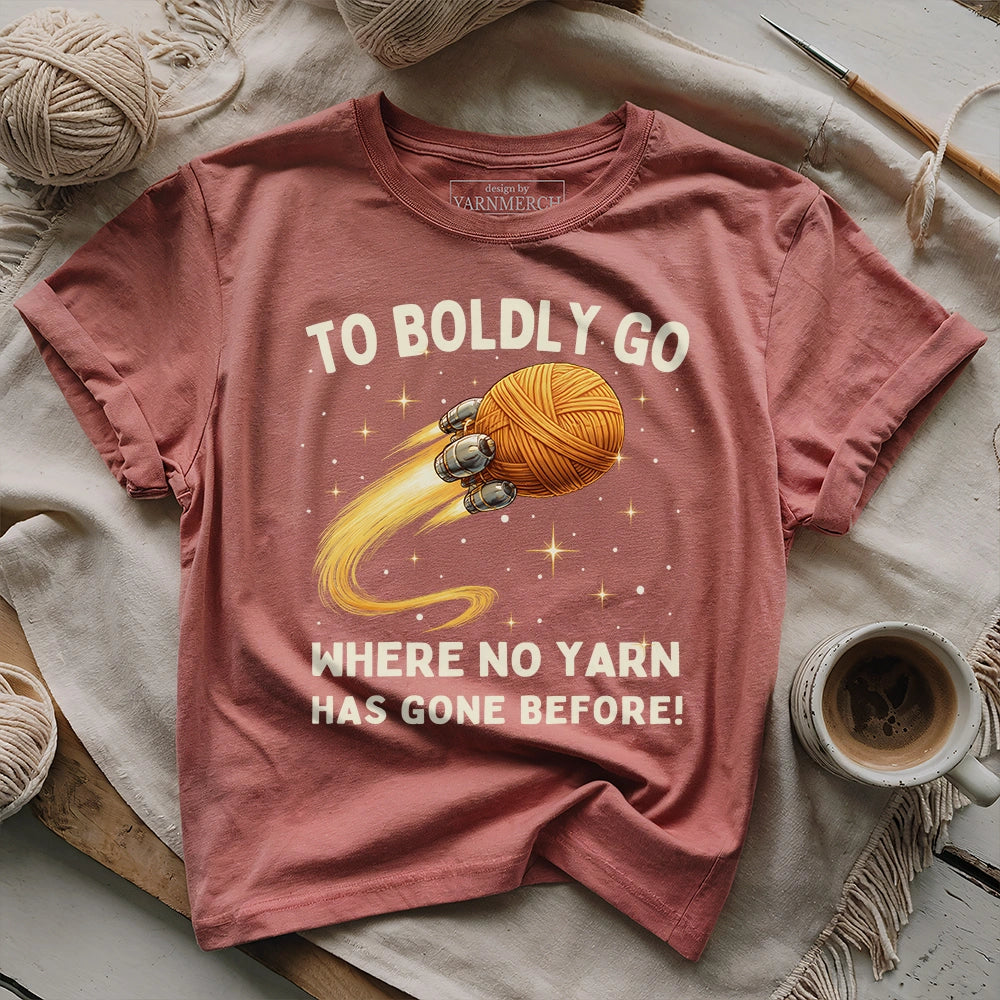 To Boldly Yarn T-shirt