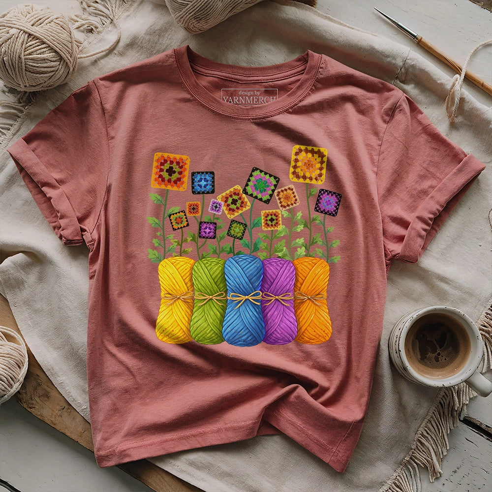Where Granny Squares Bloom T-shirt