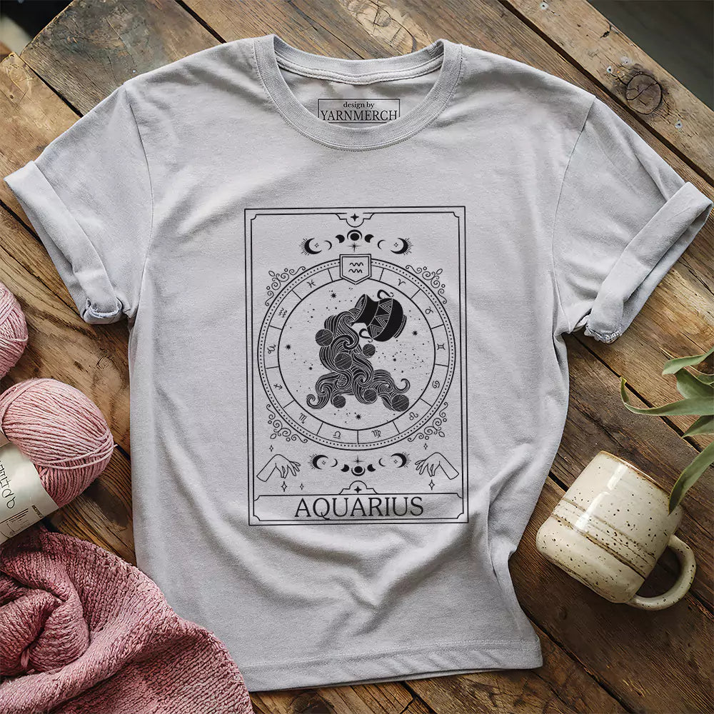 Aquarius Yarn Tarot T-shirt