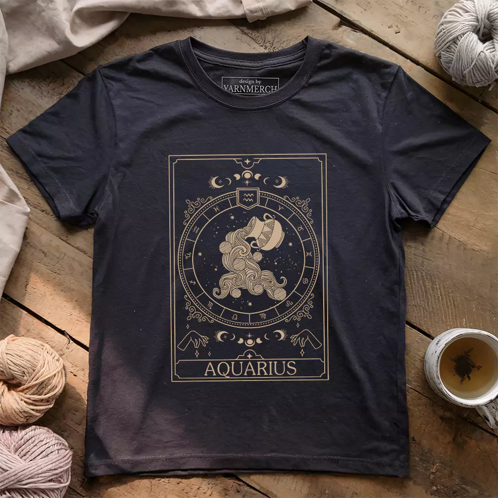 Aquarius Yarn Tarot T-shirt