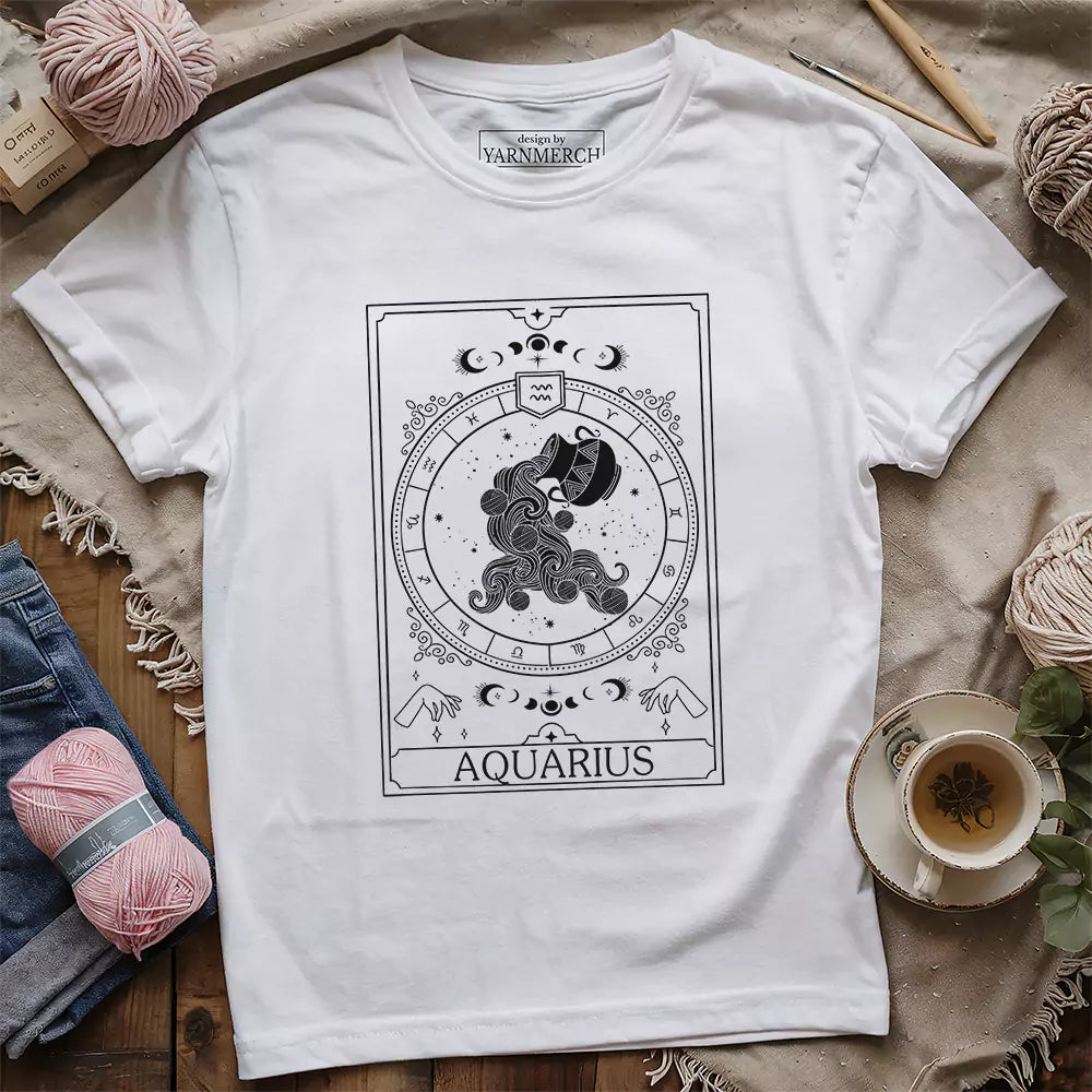 Aquarius Yarn Tarot T-shirt