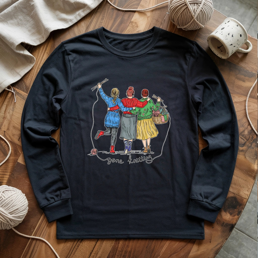 Girls Gone Knitting Long Sleeve T-shirt