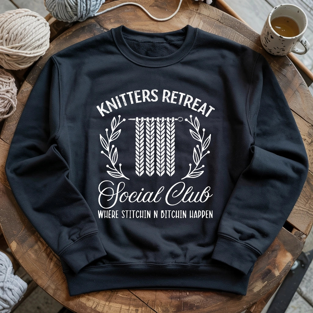 Knitters Retreat Social Club Sweatshirt
