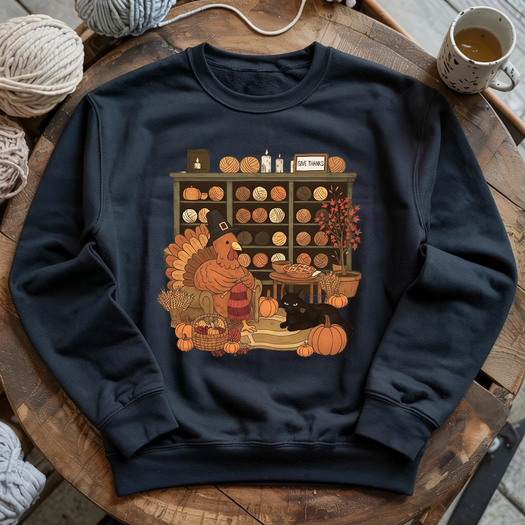 Knitting Turkey Sweatshirt