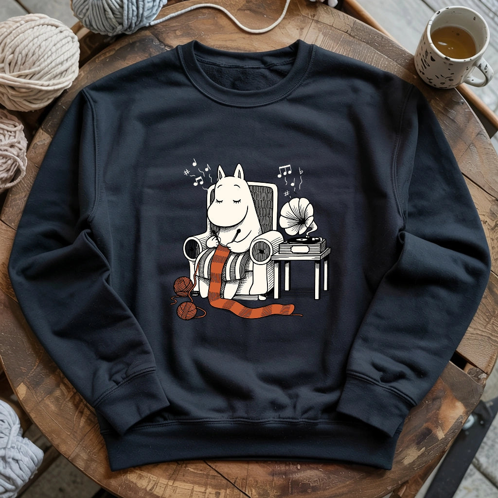 The Gentle Hippo Knitter Sweatshirt