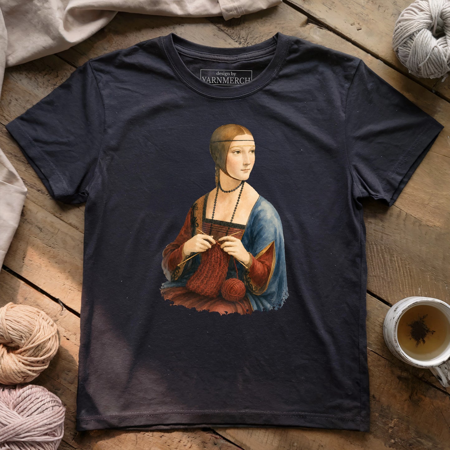 Lady With Knitting T-shirt