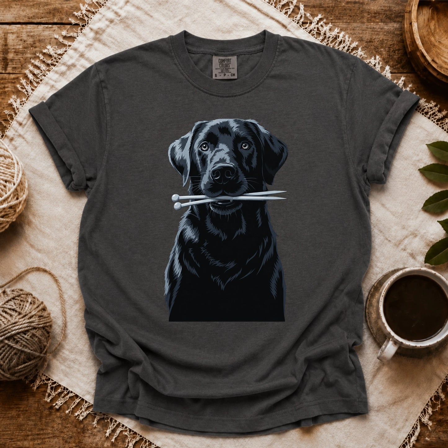 Comfort Colors Labrador With Needles T-shirt