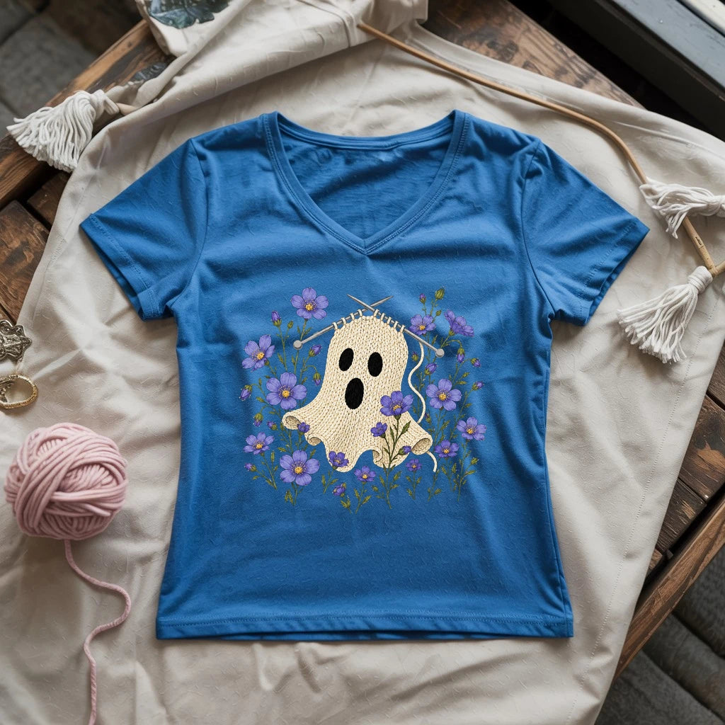 Boo-Tiful Stitches Lady V-neck