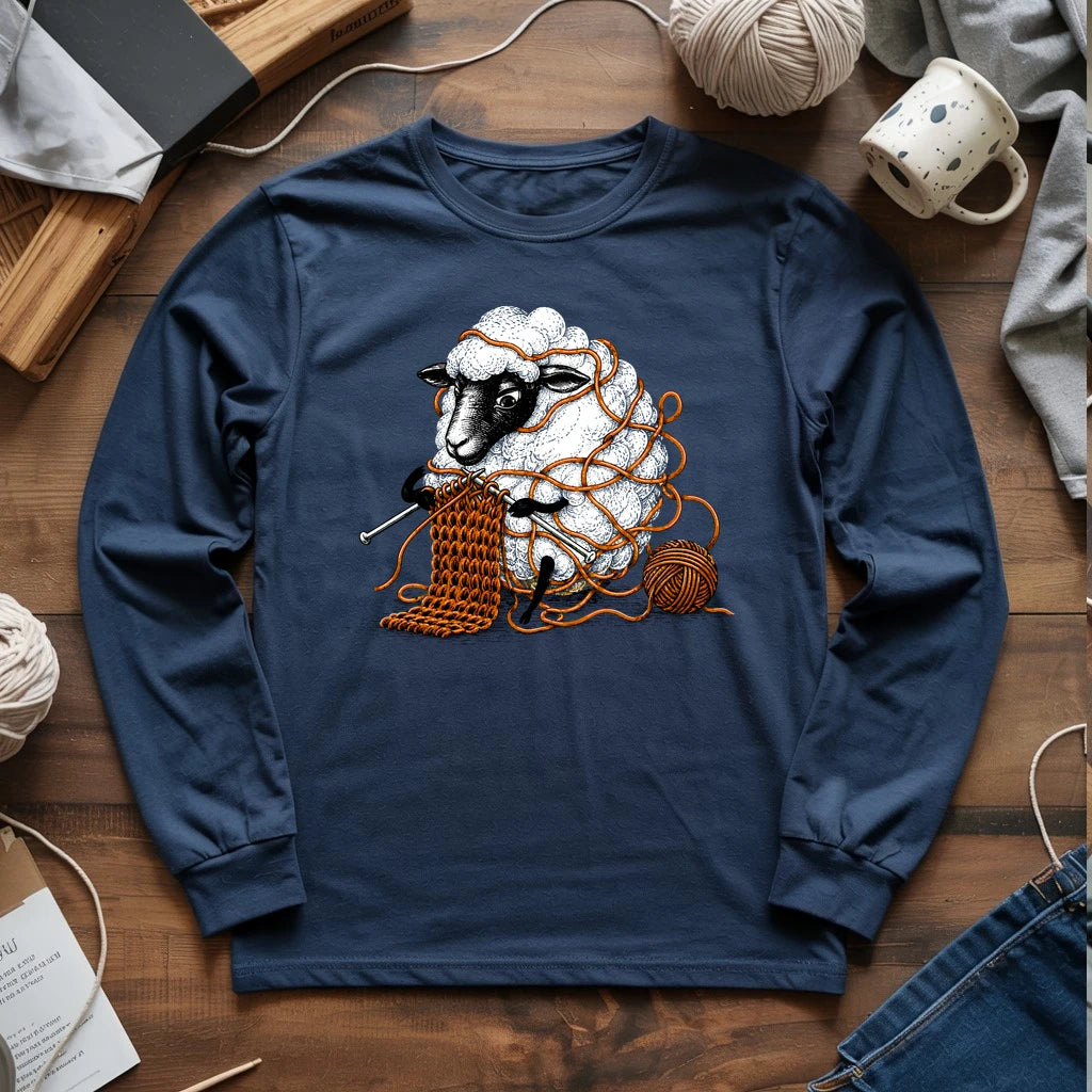 Knitting is Knotty Long Sleeve T-shirt