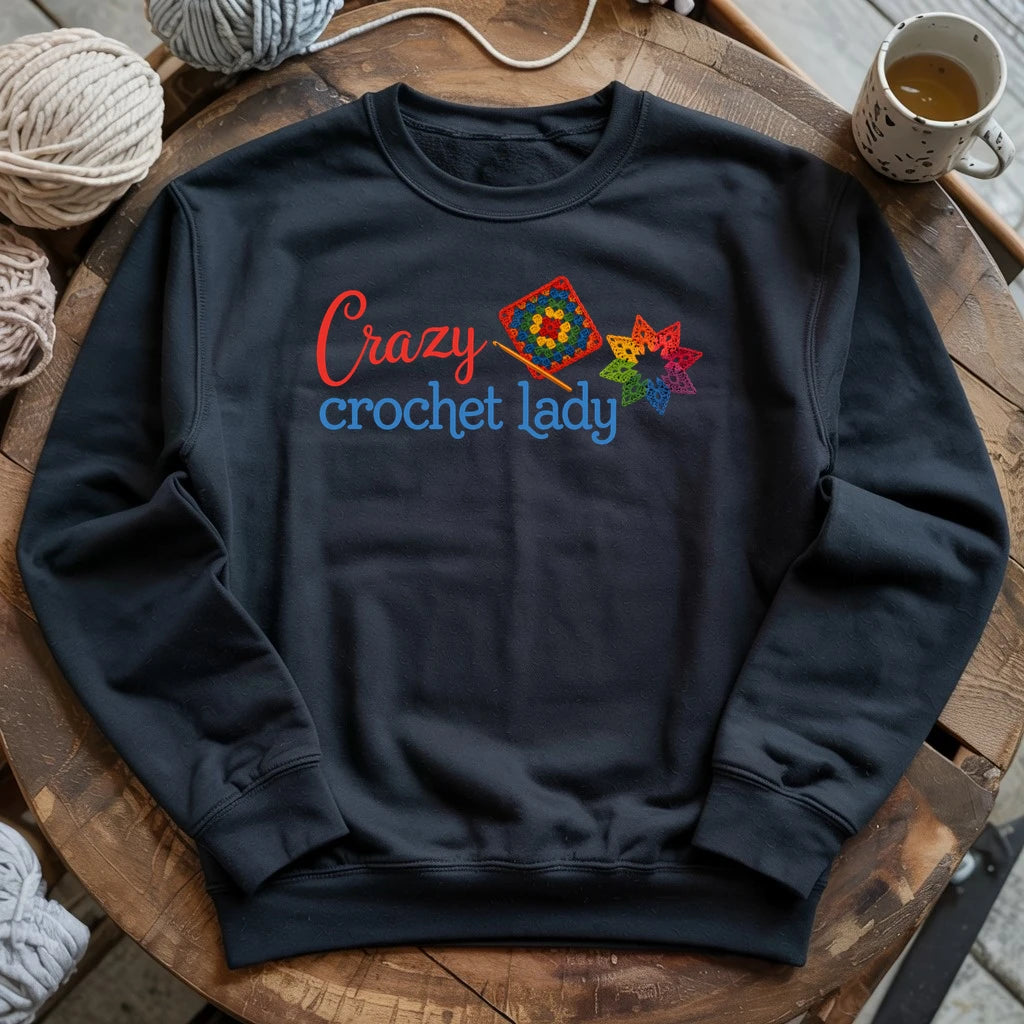 Crazy Crochet Lady Sweatshirt