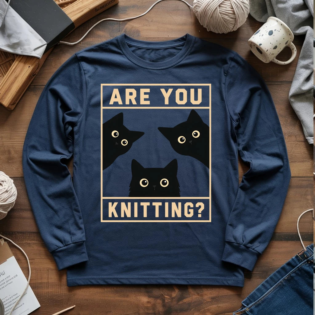 Are U Knitting Long Sleeve T-shirt