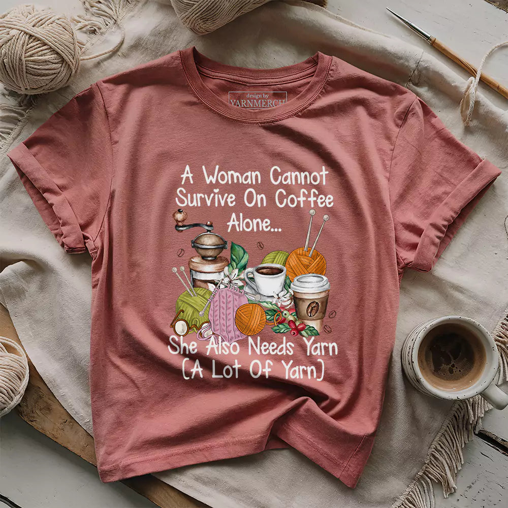 Coffee & Yarn Lover T-shirt