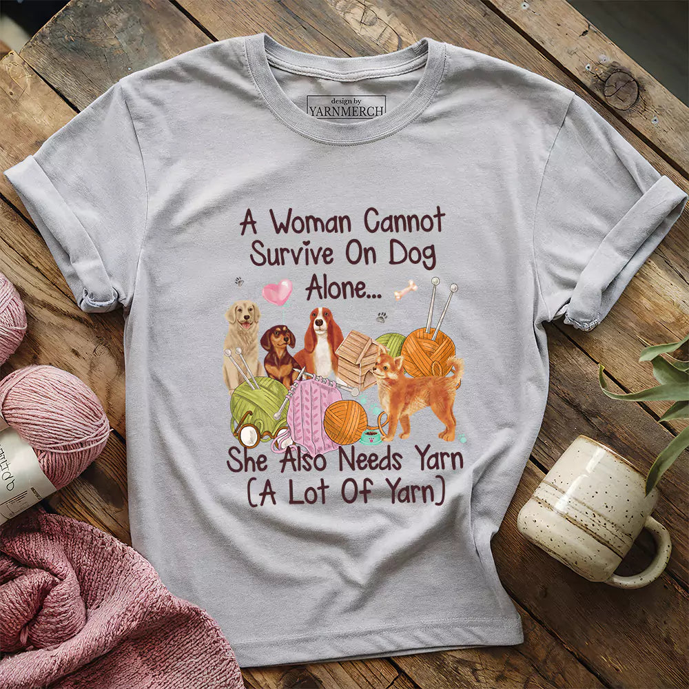 Dog & Yarn Lover T-shirt