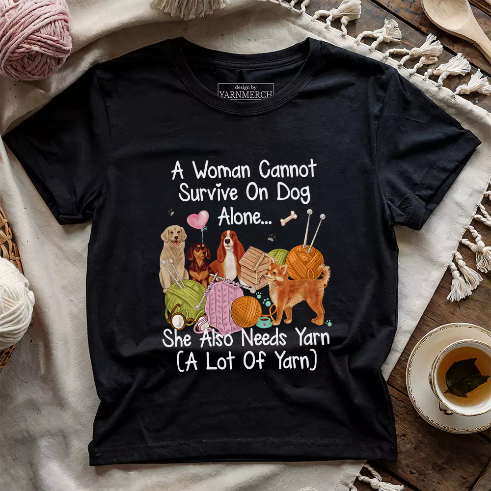 Dog & Yarn Lover T-shirt