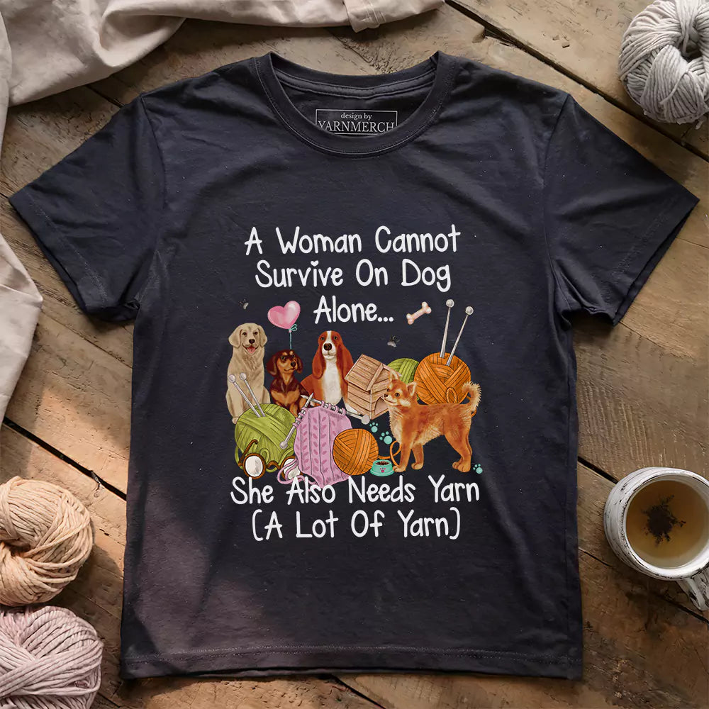 Dog & Yarn Lover T-shirt