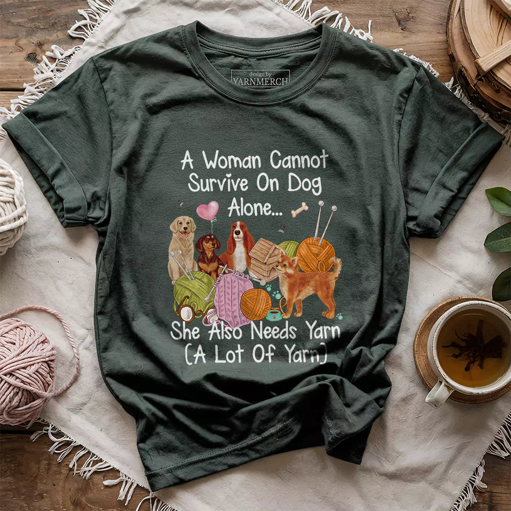 Dog & Yarn Lover T-shirt