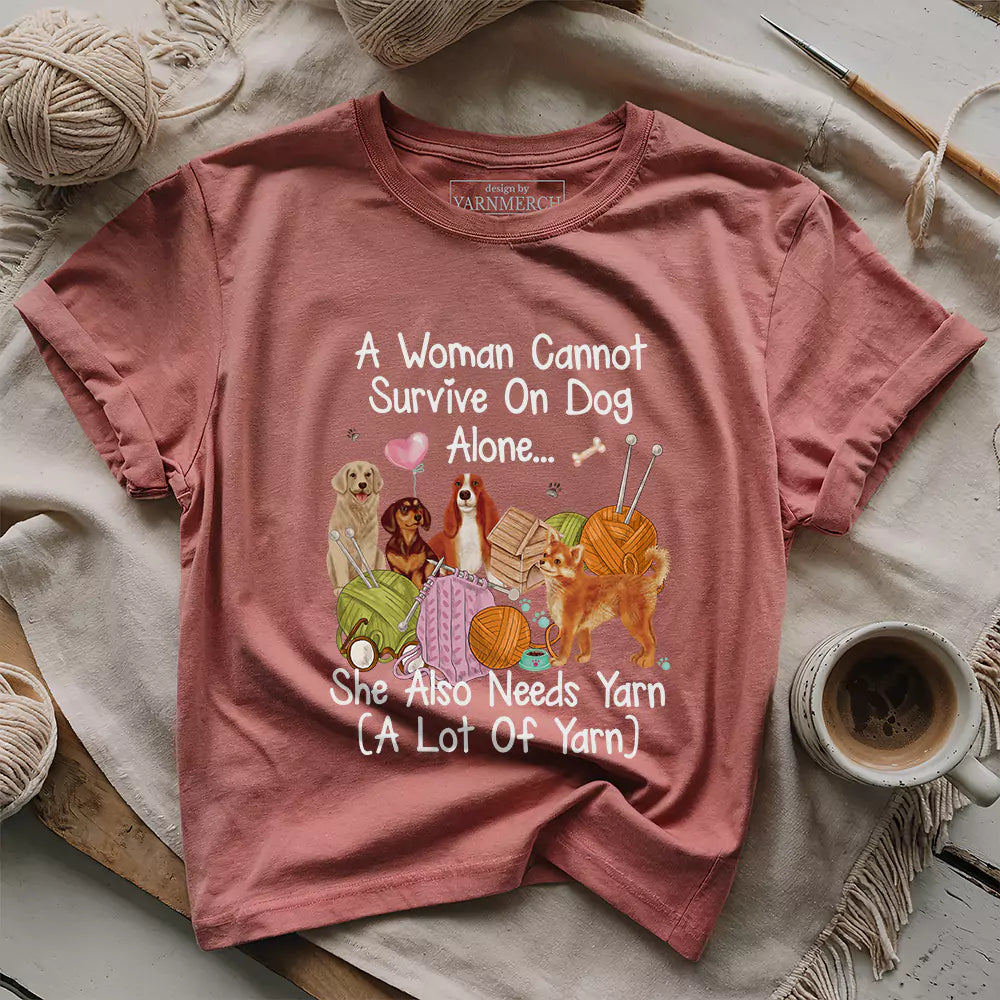 Dog & Yarn Lover T-shirt